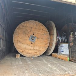 Insecure load in a truck trailer