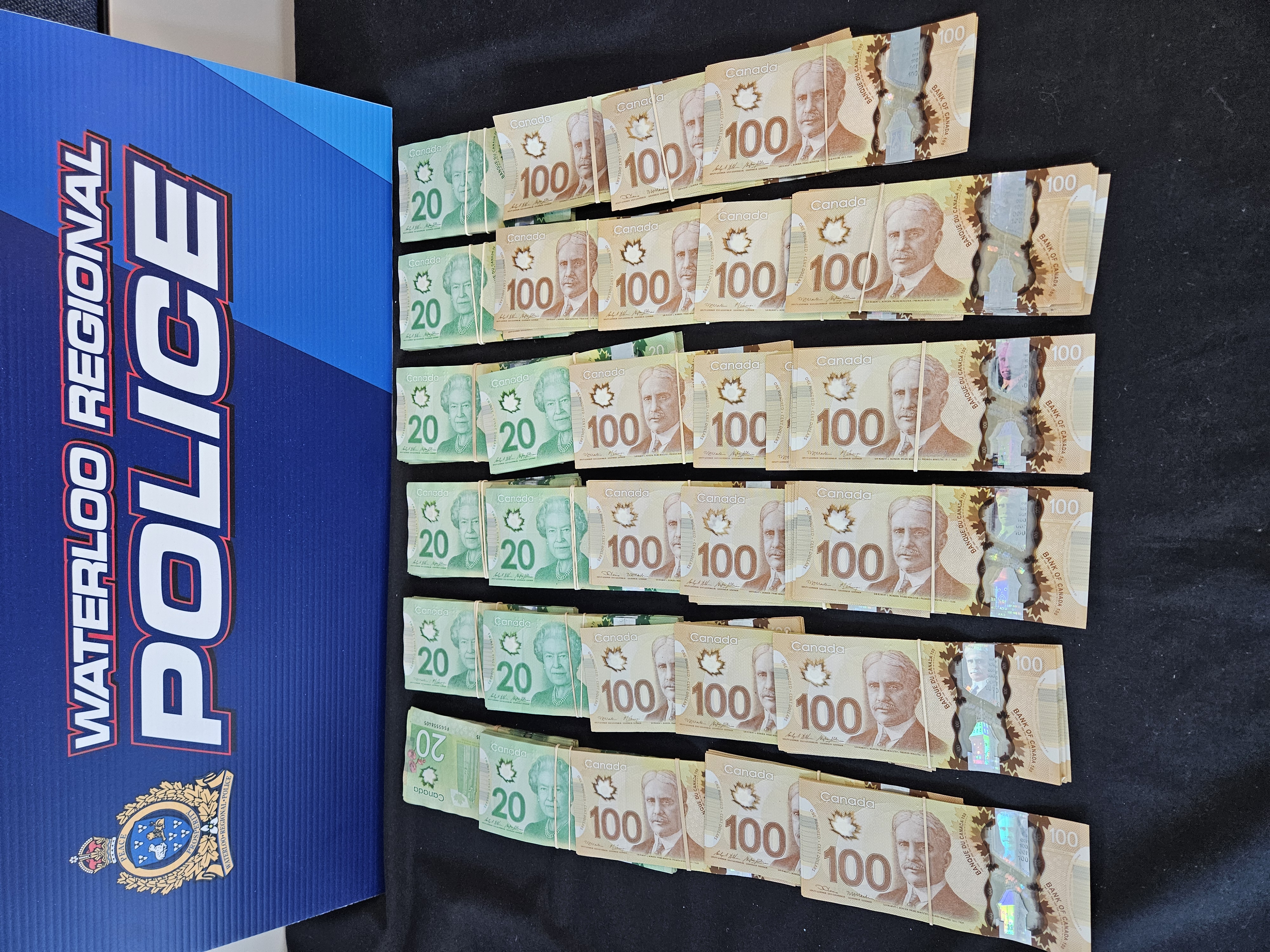 Seized Canadian currency