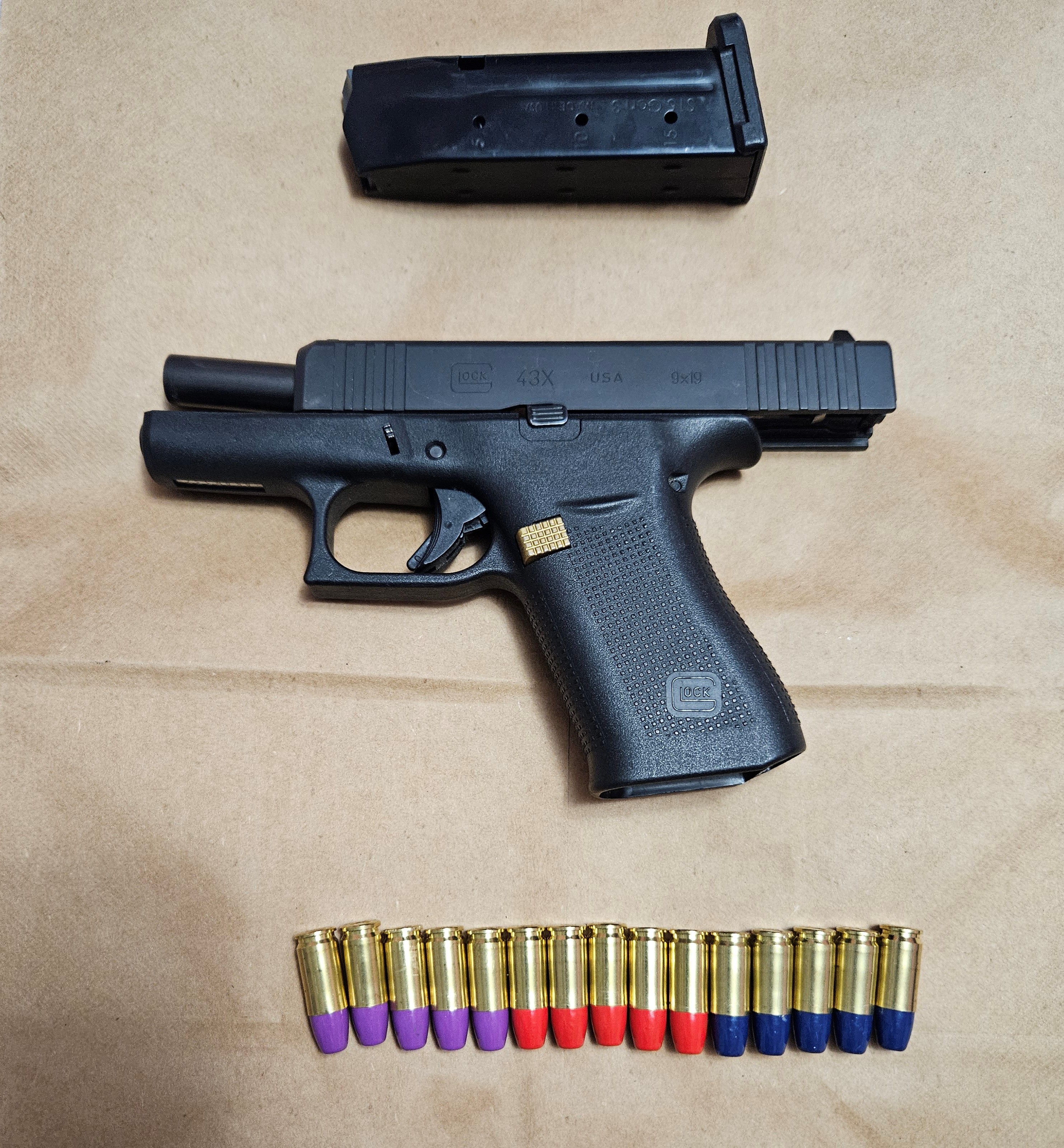 Seized firearm and ammunition
