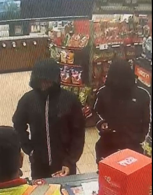 Looking to identify and speak with these two individuals in connection to this investigation.