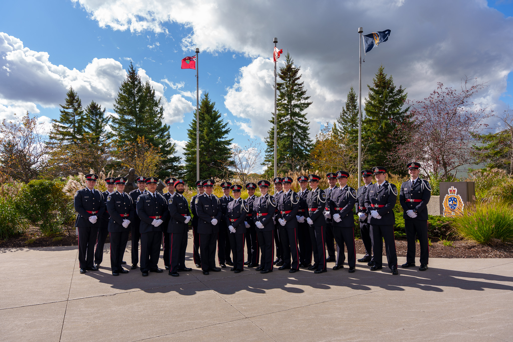 A photo of the new recruits of Class 124