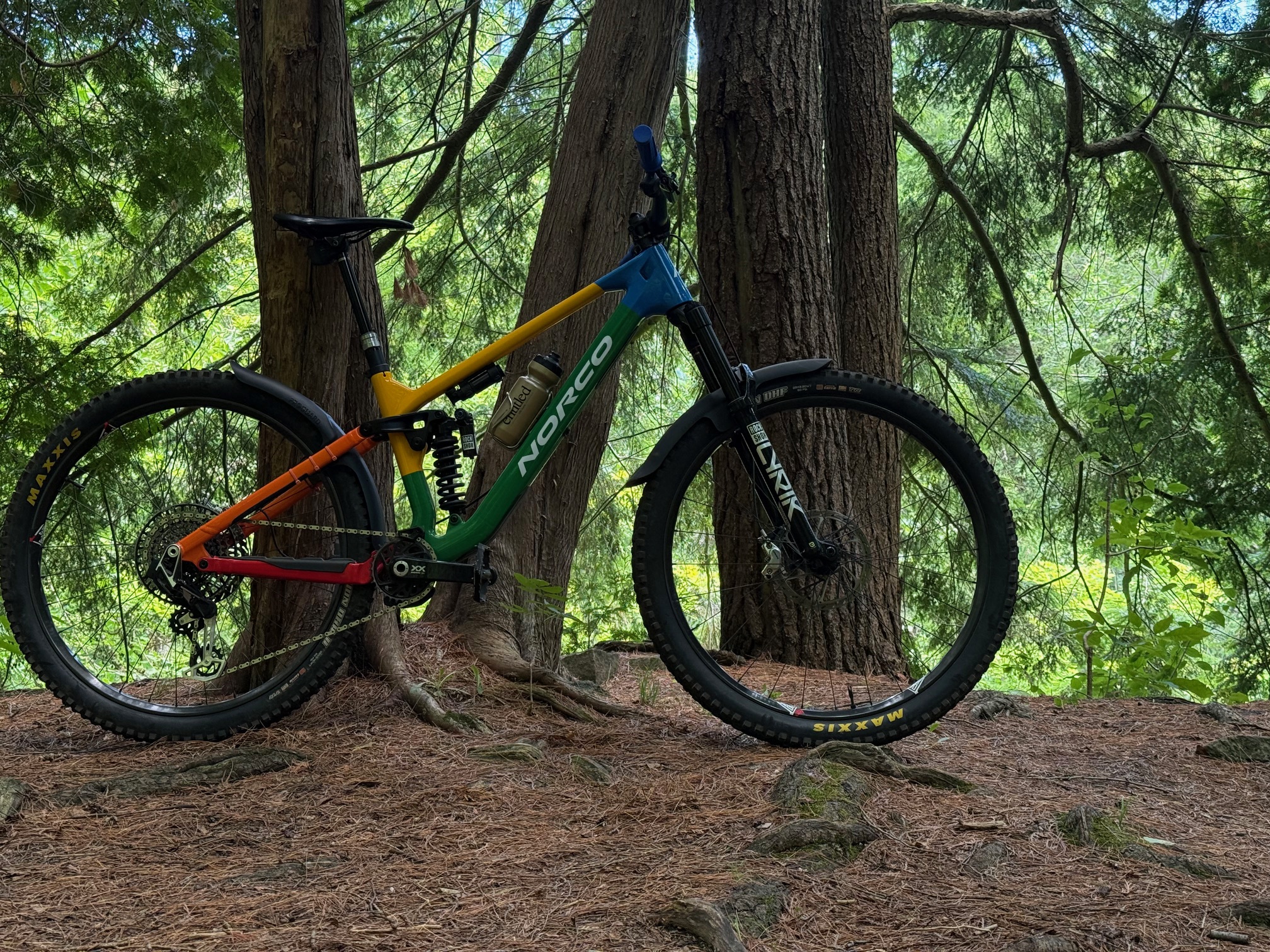 Norco multi-coloured bicycle