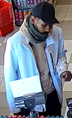 Male wearing white jacket