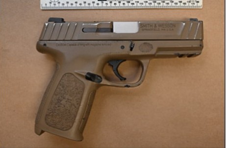 Seized firearm as part of ongoing firearm investigation.