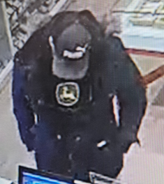Looking to identify and speak to this individual in connection to the robbery. 