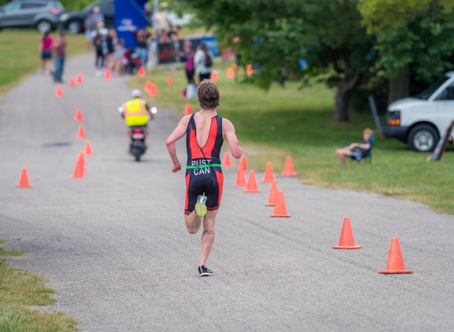 Person running. 