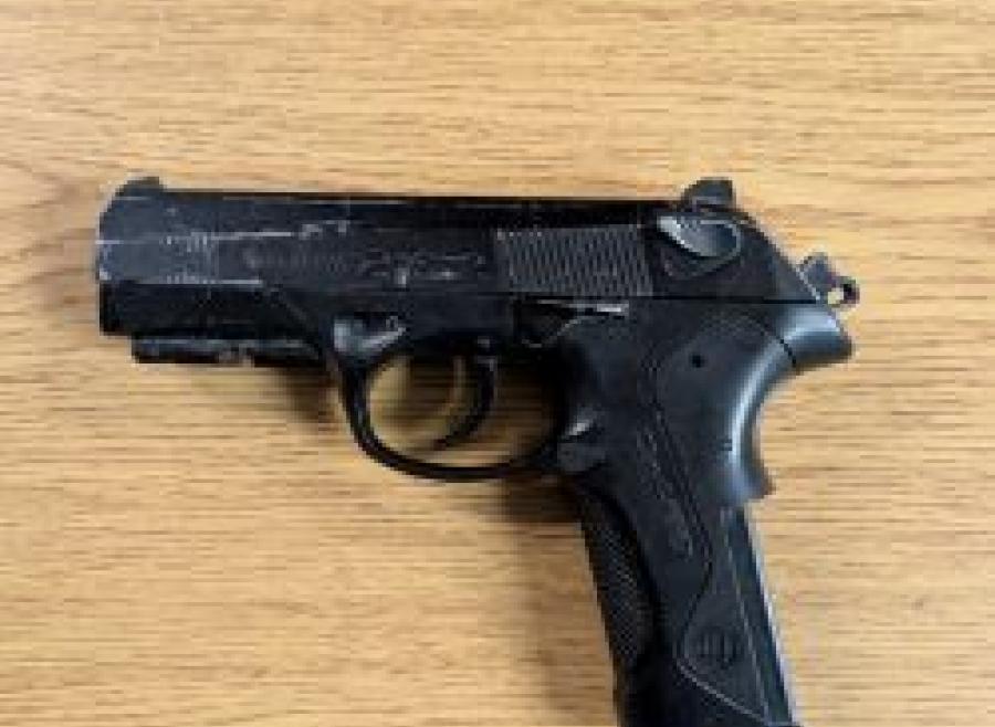 black replica handgun