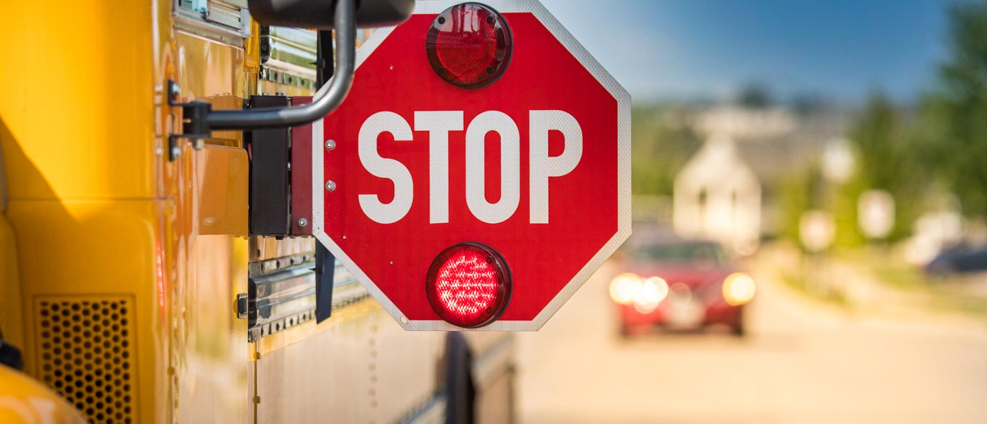 School bus stop arm.
