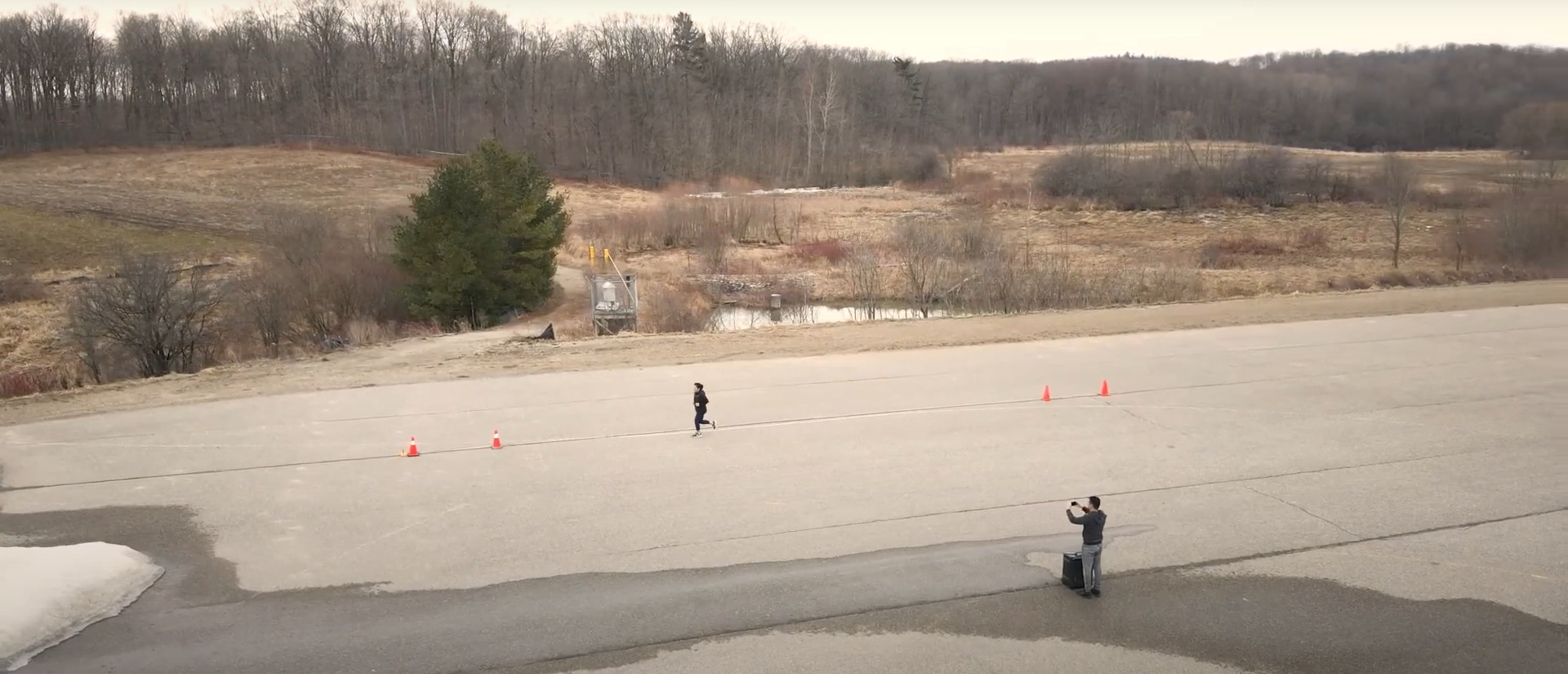 Shuttle run aerial