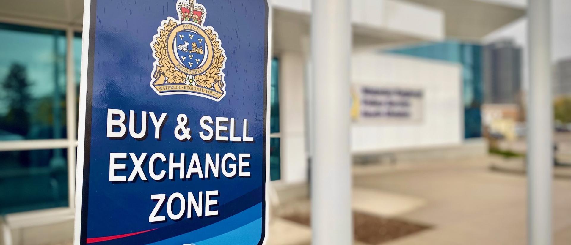 Buy and Sell Exchange Zone Sign