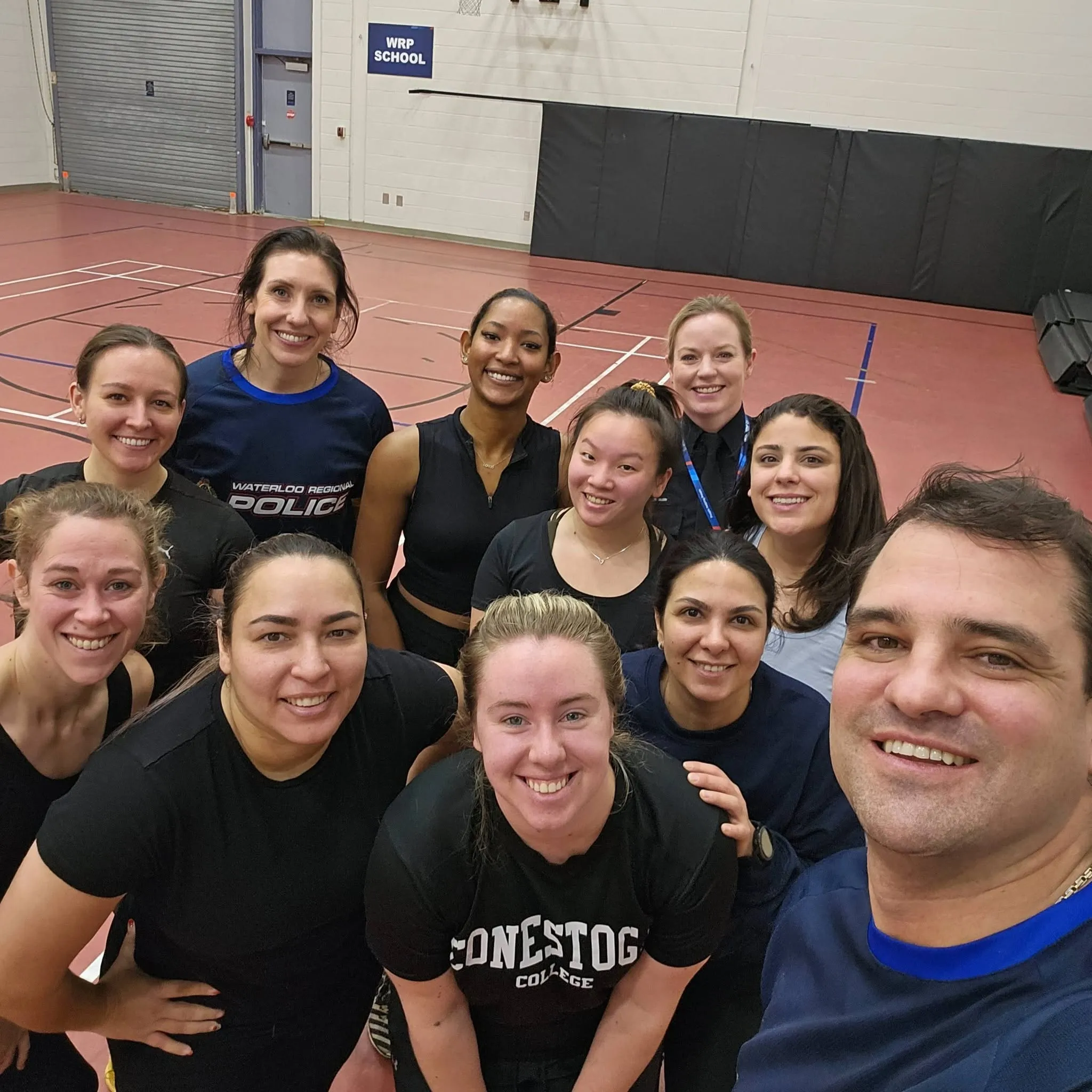 Group of women in gym.